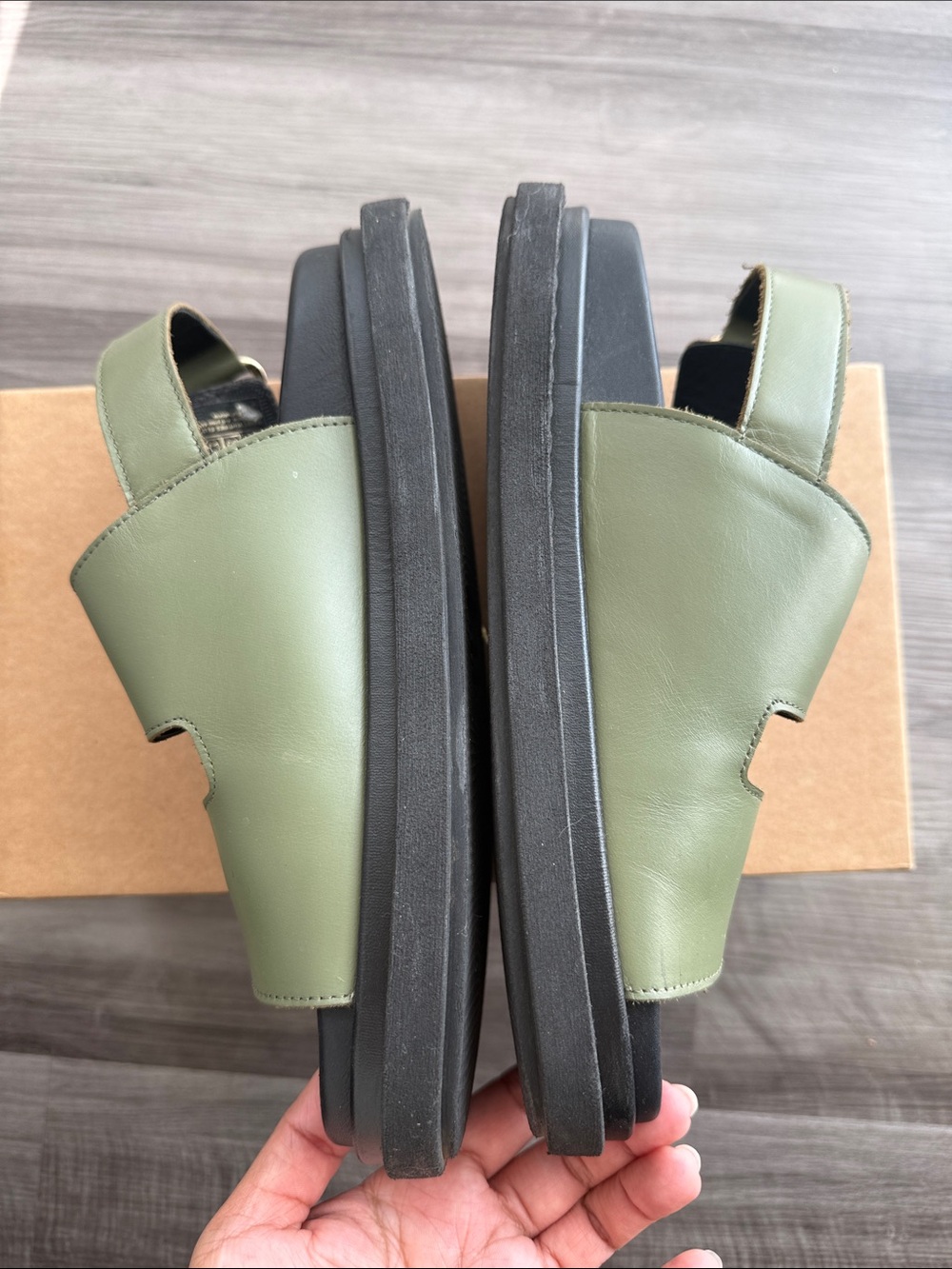 ALOHAS Harper Dusty Olive Sandals - Picture 3 of 4